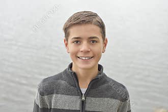 Boy in Gray Pullover