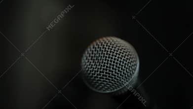 Look at the microphone