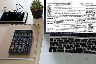 Time for Taxes Planning Money Financial Accounting Taxation Businessman Tax Economy Refund Money