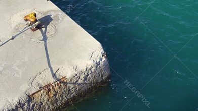 Marine concrete wharf