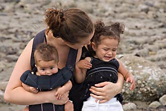 Single Mother deals with temper tantrum
