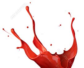 Red paint splash