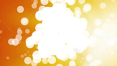 Abstract grouping bubbles orange background