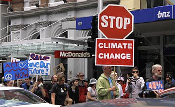Climate Change campaign protest march
