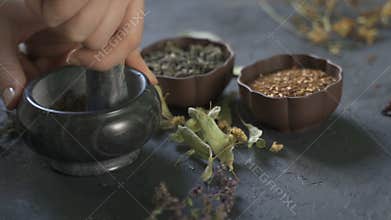 Alternative medicine, dried herbs