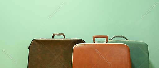 Vintage suitcase for travel