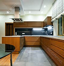 Interior of modern kitchen