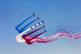 Aerobatic team at airshow