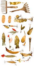 Retro fishing equipment