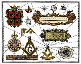 Antique wind rose