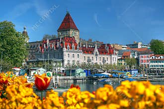 Chateau d\'Ouchy, Lausanne, Switzerland