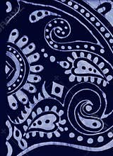 Dark blue and light blue batik background.