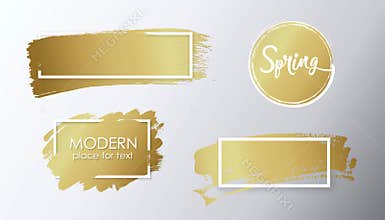 Vector black paint, ink brush stroke, line or texture. Dirty artistic design element, box, frame or background for text.