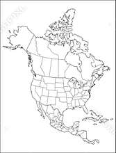 Map of North America