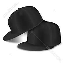 Mock-up Set of two Black Cap Hip Hop