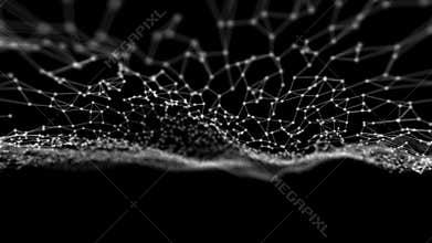 Plexus abstract technology and engineering background