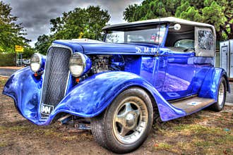1930s classic American Chevy sedan