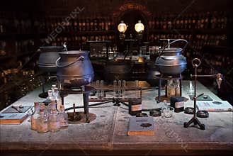Harry Potter potion room display