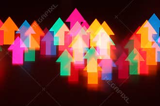 Abstract arrows background