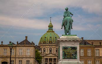 Amalienborg Palace home of the Danish Royal family, Copenhagen, Denmark