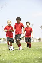 Young Boys In Football Team