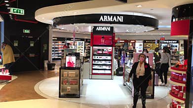 Duty free area at Lisbon airport