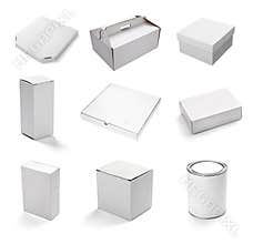 Blank white box