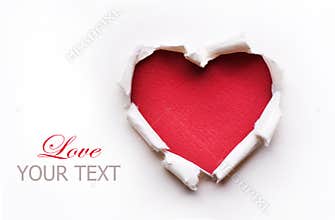 Valentine Heart Card Design