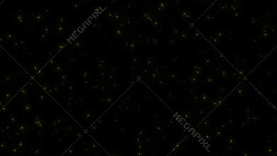 Concept 8-L1 View of Flying Fireflies Glowing at Night