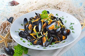 Fresh mussels