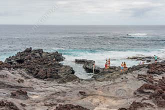 Natural pool at Sao Miguel, Azores Islands, Portugal