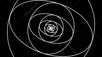 Hypnotic Fascinating Abstract video psychedelic ellipse loop twirl, twisted effect, vortex backgrounds. Hypnotic spiral