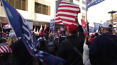 Trump voters protest election rally in Phoenix, Arizona