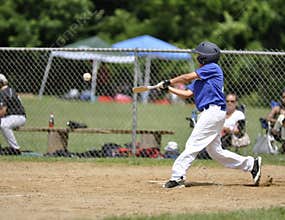 Little league baseball player