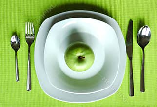 Healthy dining setting