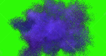 Colorful Space Explosion, Green Screen Chromakey, 4K