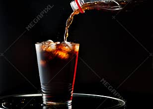 Full glass of cola