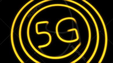 5G connectivity background animation