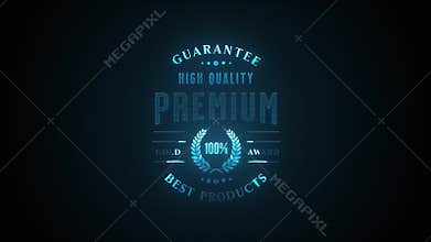 Cyber Electronics Awards Badge Seal With Texture Animation