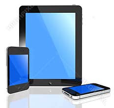Modern touch screen -tablet pc and phone