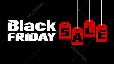 Black Friday Sale banner animation for advertising banners video