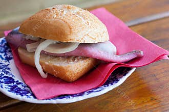 Fresh fish sandwich