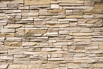 Stacked stone wall background horizontal