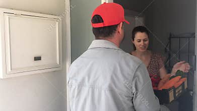 Face to face grocery home delivery