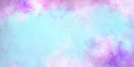 Elegant soft pink white watercolor in the borders back with blue