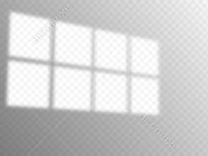 Shadow overlay effect. Soft light and shadows from window.