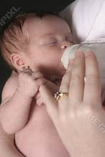 Mother Bottle Feeding