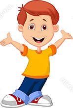 Cute boy cartoon