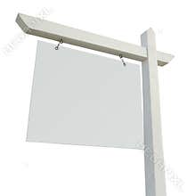 Blank Real Estate Sign