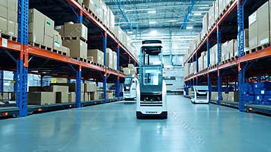 Efficient warehouse management with autonomous robots
